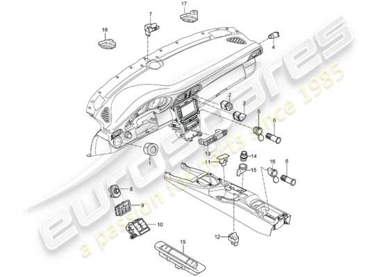 a part diagram from the Porsche 997 parts catalogue