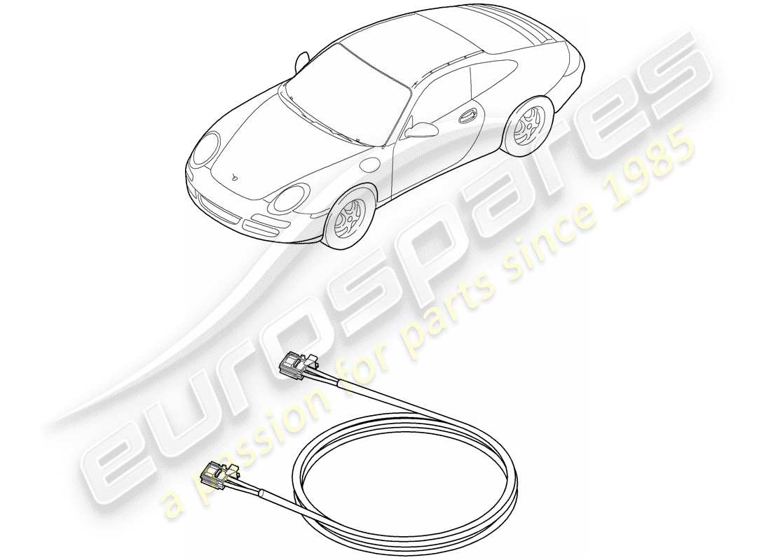 Porsche 997 (2007) light fibre optic Part Diagram