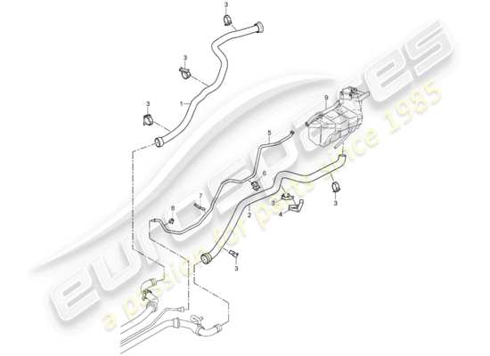 a part diagram from the Porsche 997 parts catalogue