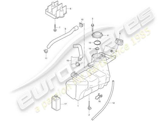 a part diagram from the Porsche 997 parts catalogue