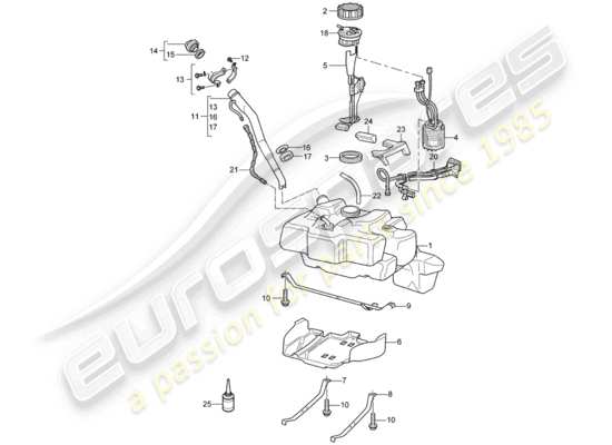 a part diagram from the Porsche 997 parts catalogue