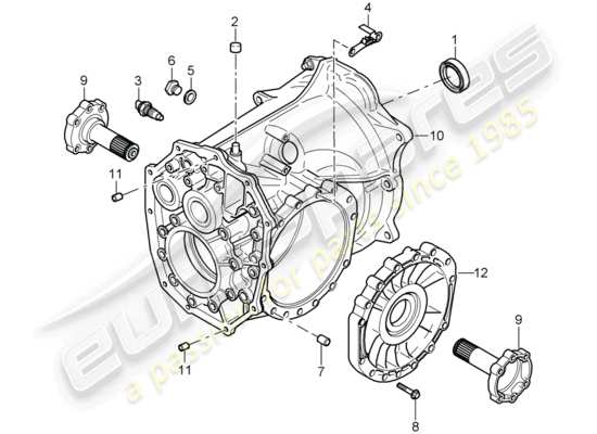 a part diagram from the Porsche 997 parts catalogue