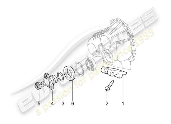 a part diagram from the Porsche 997 parts catalogue