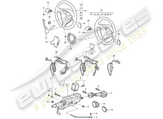 a part diagram from the Porsche 997 parts catalogue