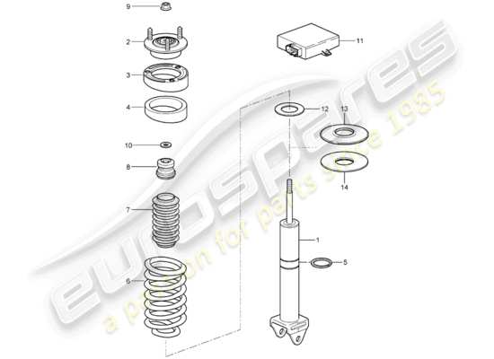 a part diagram from the Porsche 997 parts catalogue