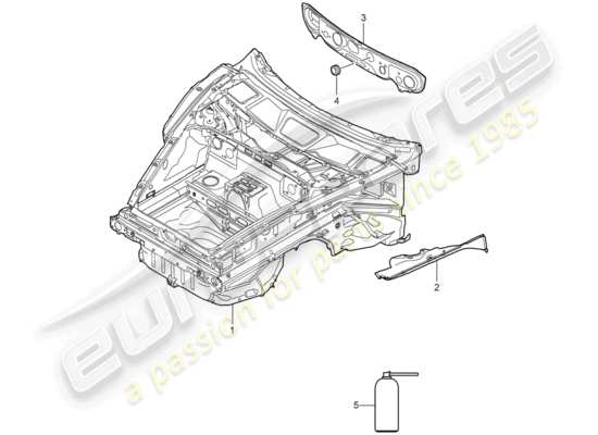 a part diagram from the Porsche 997 parts catalogue