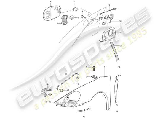 a part diagram from the Porsche 997 parts catalogue