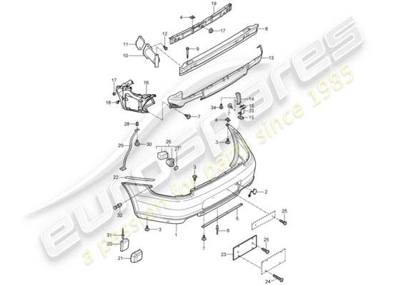 a part diagram from the Porsche 997 parts catalogue