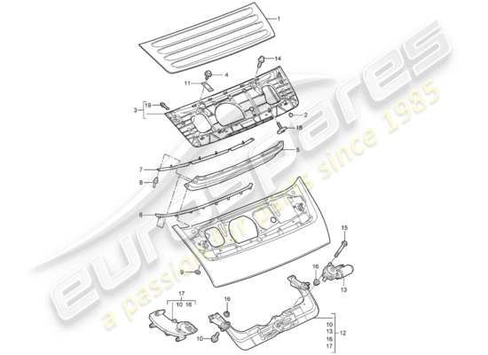 a part diagram from the Porsche 997 parts catalogue