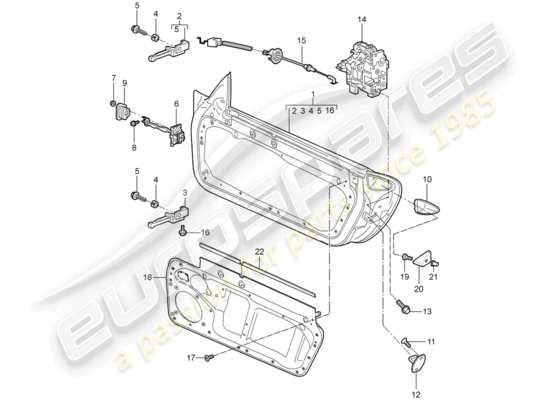 a part diagram from the Porsche 997 parts catalogue