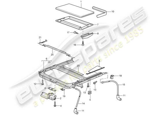 a part diagram from the Porsche 997 parts catalogue