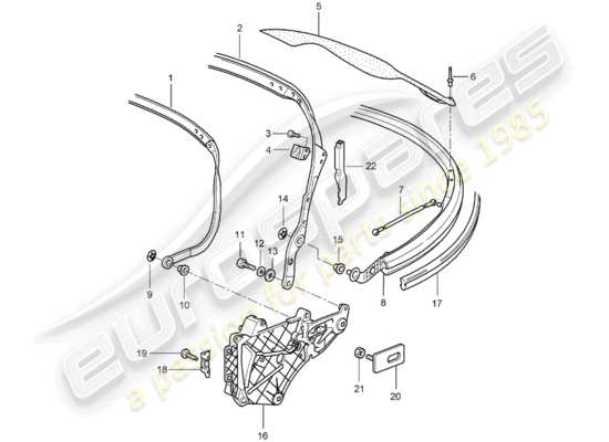 a part diagram from the Porsche 997 parts catalogue