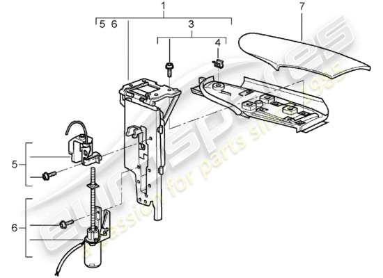 a part diagram from the Porsche 997 parts catalogue