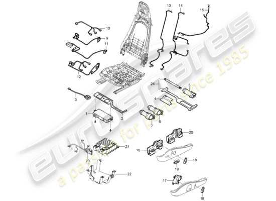 a part diagram from the Porsche 997 parts catalogue