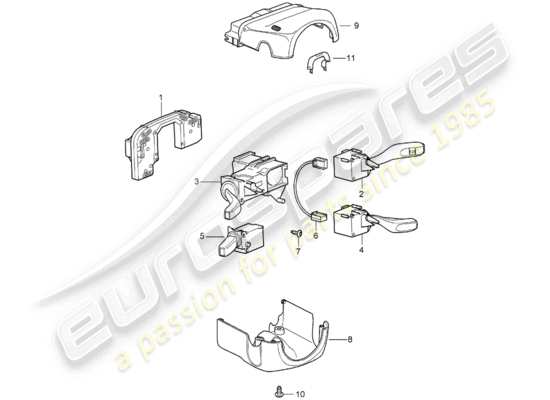 a part diagram from the Porsche 997 parts catalogue