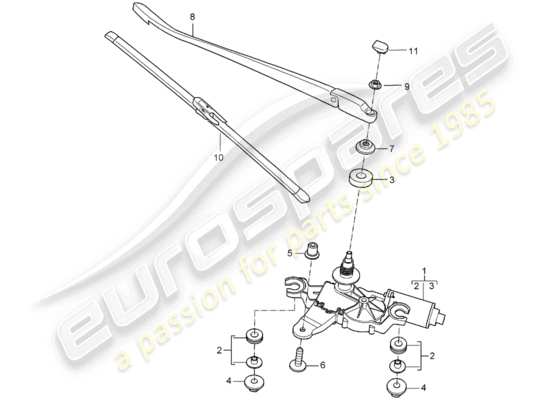 a part diagram from the Porsche 997 parts catalogue