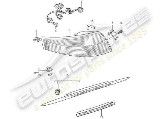 a part diagram from the Porsche 997 parts catalogue