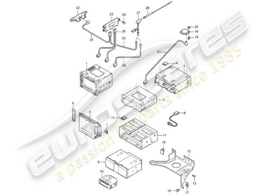 a part diagram from the Porsche 997 parts catalogue