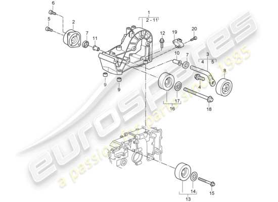 a part diagram from the Porsche 997 parts catalogue