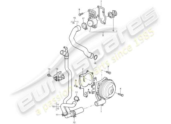 a part diagram from the Porsche 997 parts catalogue