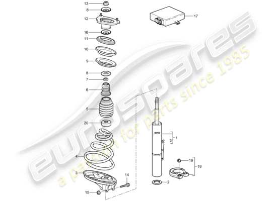 a part diagram from the Porsche 997 parts catalogue