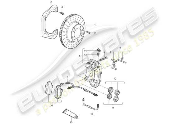 a part diagram from the Porsche 997 parts catalogue