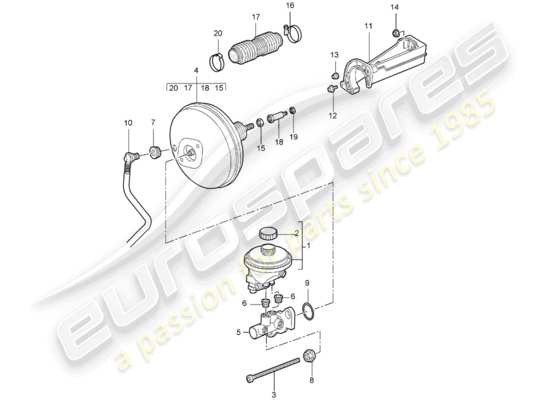 a part diagram from the Porsche 997 parts catalogue