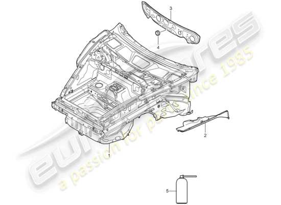 a part diagram from the Porsche 997 (2008) parts catalogue