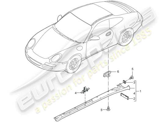 a part diagram from the Porsche 997 parts catalogue