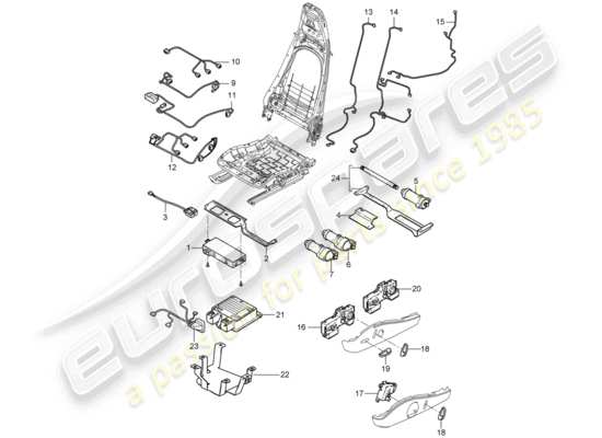 a part diagram from the Porsche 997 parts catalogue