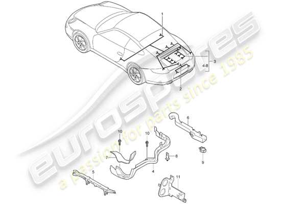 a part diagram from the Porsche 997 parts catalogue