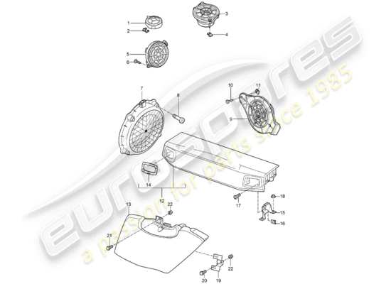 a part diagram from the Porsche 997 parts catalogue