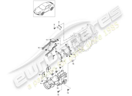 a part diagram from the Porsche 997 Gen. 2 parts catalogue