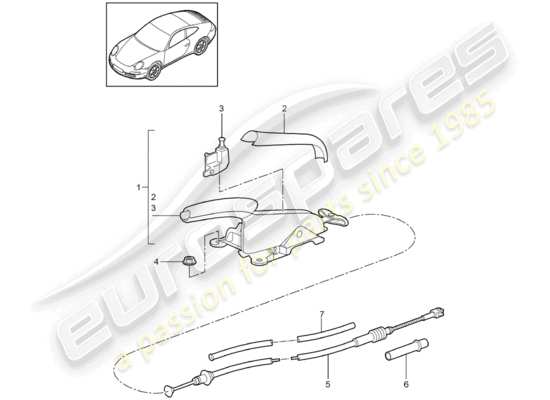 a part diagram from the Porsche 997 Gen. 2 parts catalogue