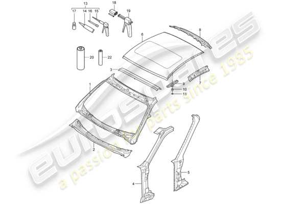 a part diagram from the Porsche 997 Gen. 2 (2009) parts catalogue