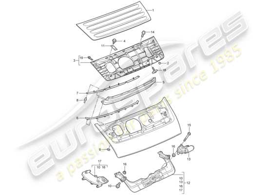 a part diagram from the Porsche 997 Gen. 2 parts catalogue