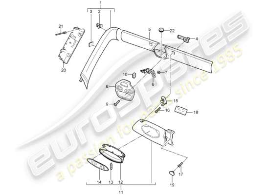 a part diagram from the Porsche 997 Gen. 2 (2009) parts catalogue