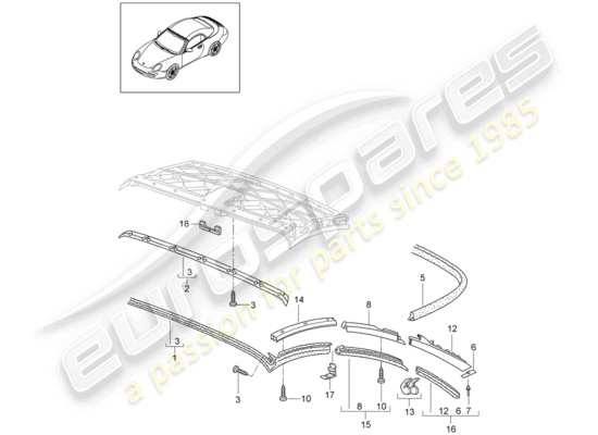 a part diagram from the Porsche 997 Gen. 2 (2009) parts catalogue