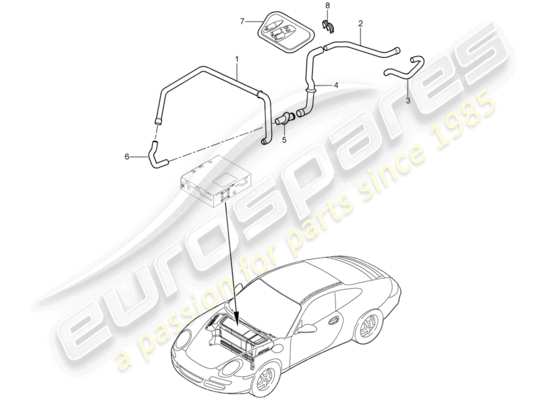 a part diagram from the Porsche 997 Gen. 2 parts catalogue