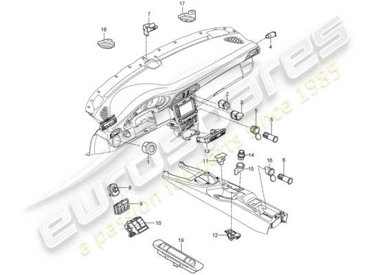 a part diagram from the Porsche 997 Gen. 2 (2009) parts catalogue