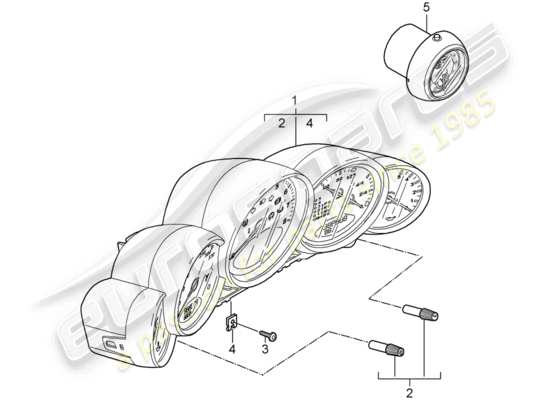 a part diagram from the Porsche 997 Gen. 2 parts catalogue