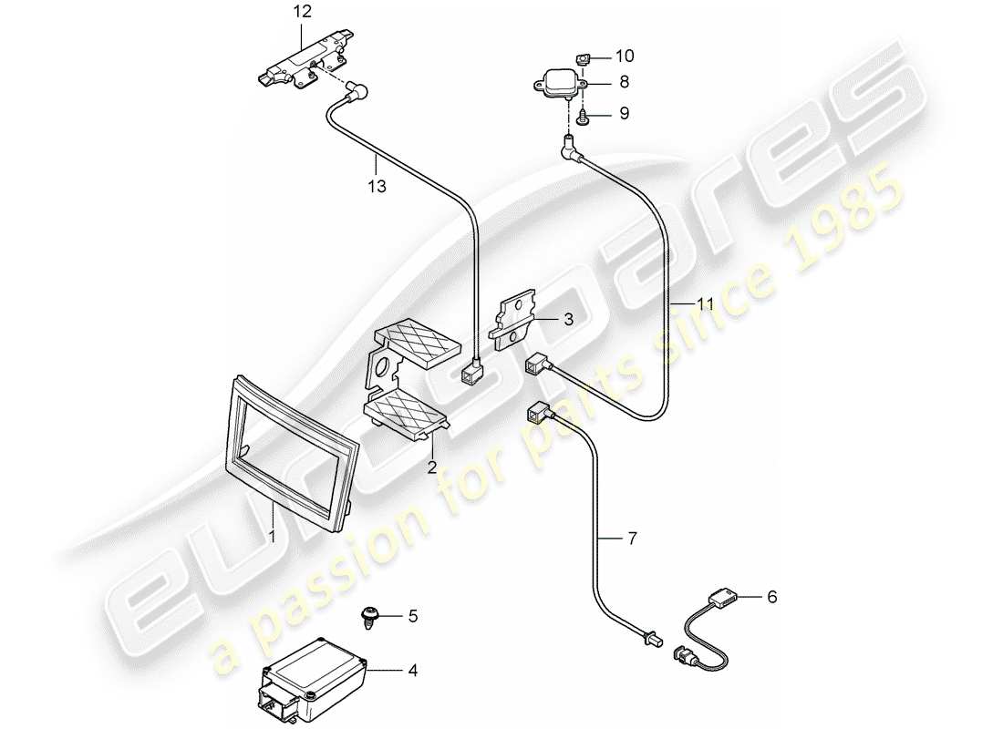 Porsche 997 Gen. 2 (2010) PREPARATION Part Diagram