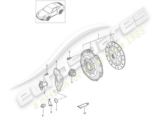 a part diagram from the Porsche 997 Gen. 2 (2010) parts catalogue