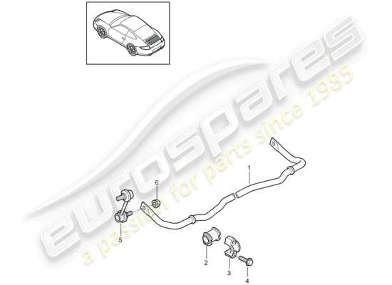 a part diagram from the Porsche 997 Gen. 2 parts catalogue