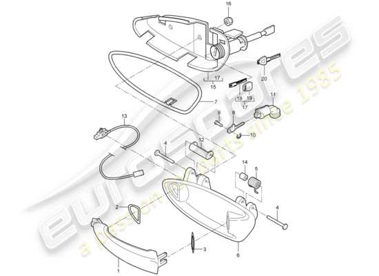 a part diagram from the Porsche 997 Gen. 2 parts catalogue