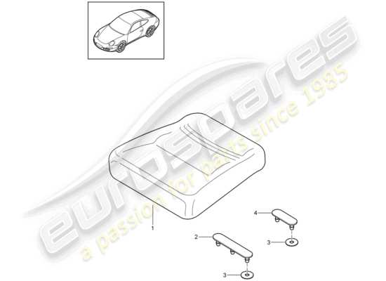 a part diagram from the Porsche 997 Gen. 2 parts catalogue