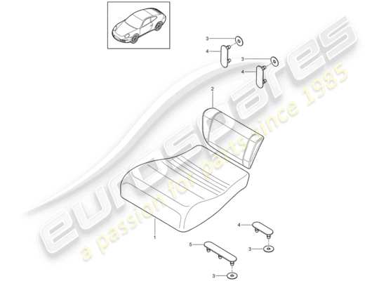 a part diagram from the Porsche 997 Gen. 2 parts catalogue