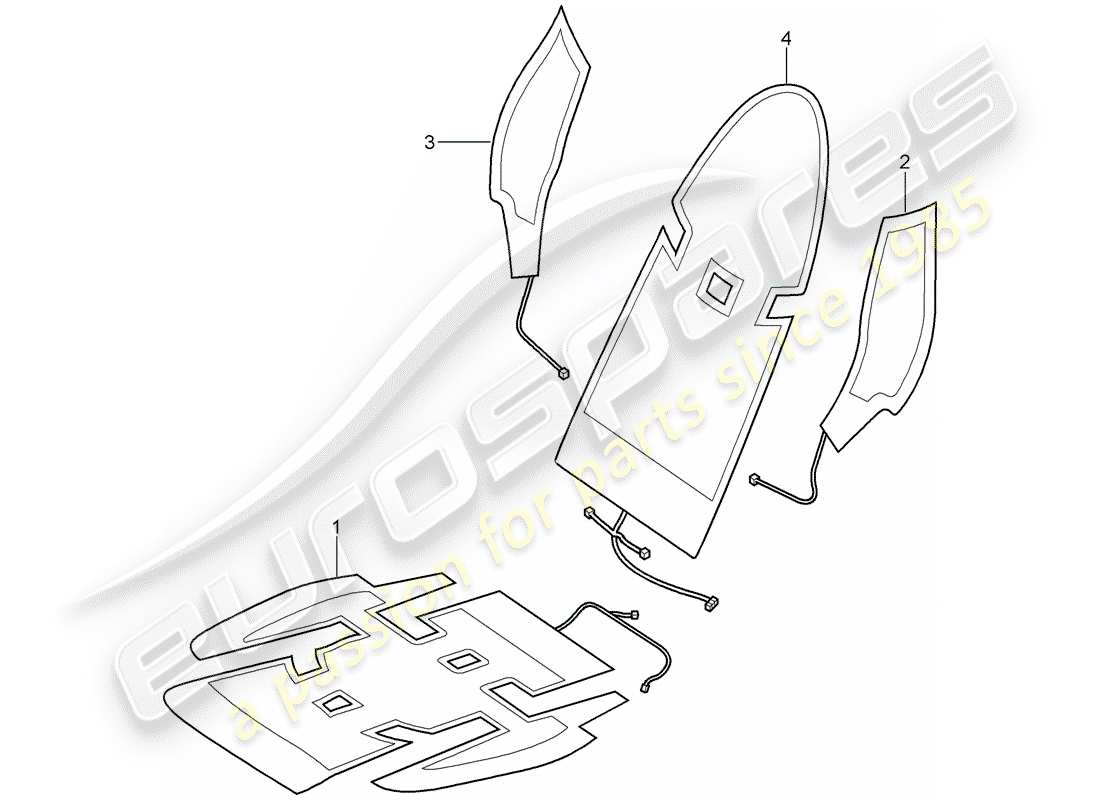 Porsche 997 Gen. 2 (2011) HEATER Part Diagram