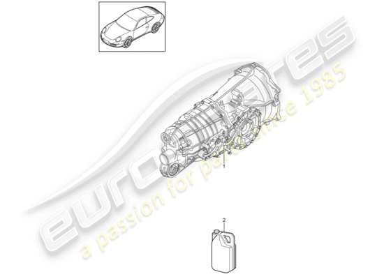 a part diagram from the Porsche 997 Gen. 2 parts catalogue