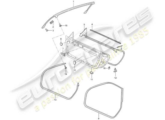 a part diagram from the Porsche 997 Gen. 2 (2011) parts catalogue